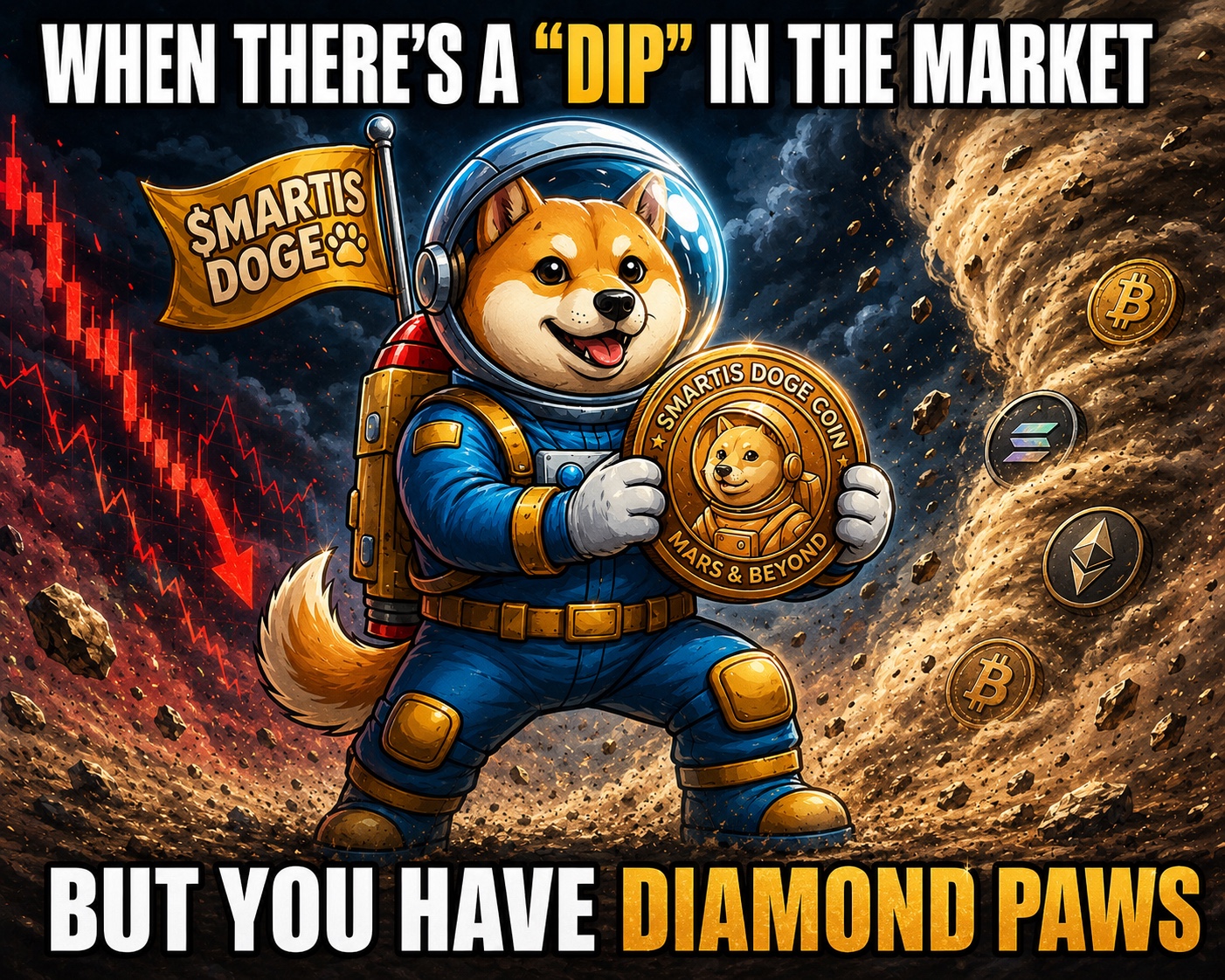 Diamond paws meme