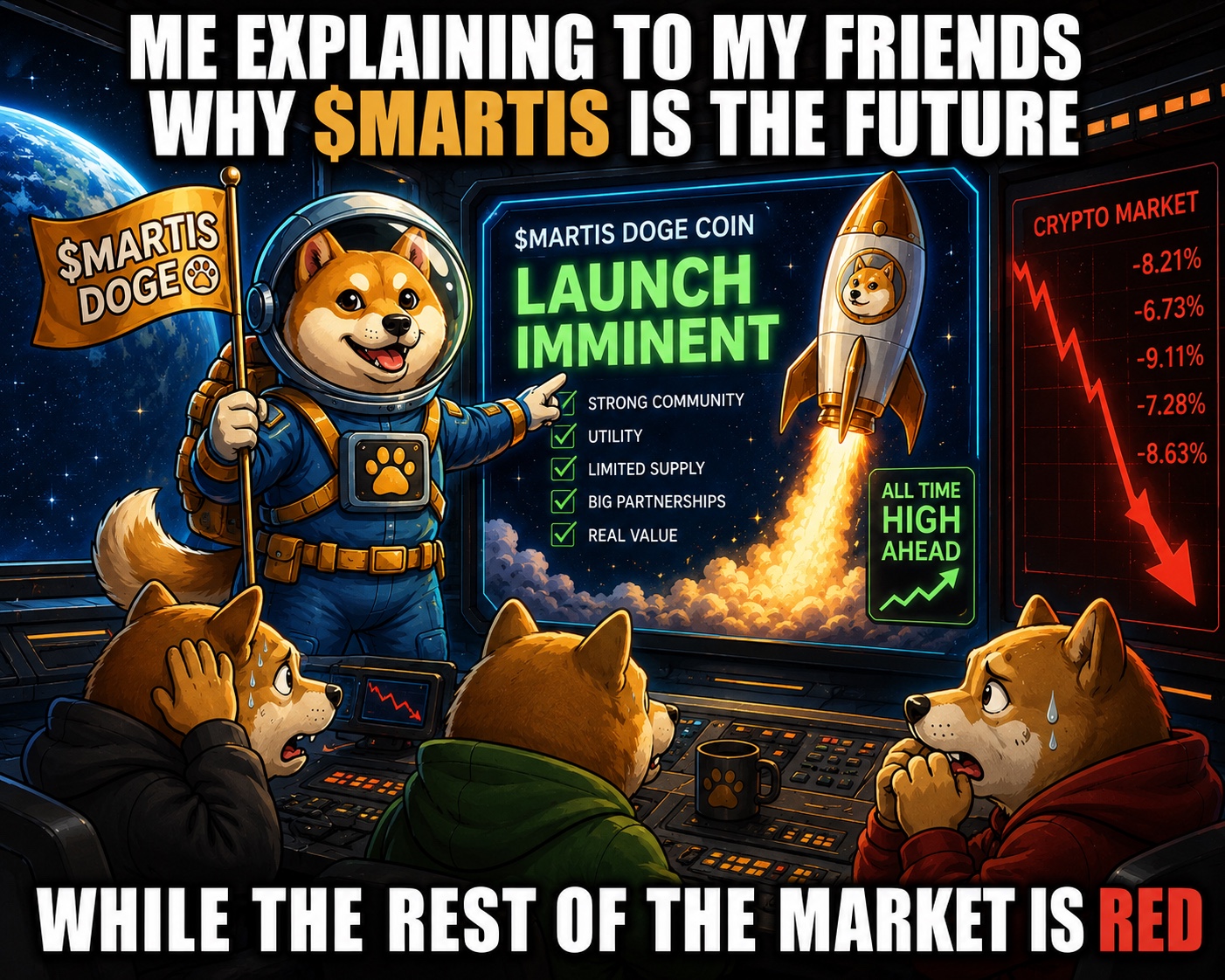 Market red meme